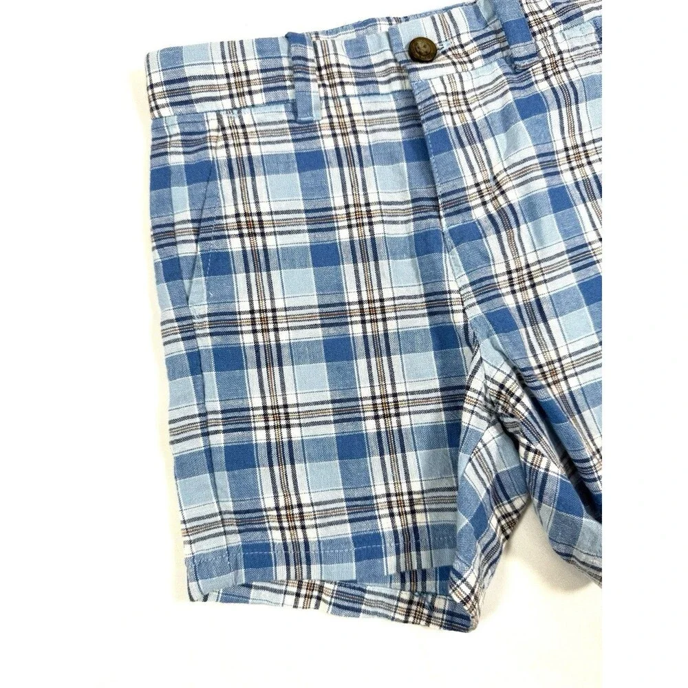 Janie And Jack Toddler‎ Linen Blend Plaid Shorts 18 to 24 Months Classic Preppy